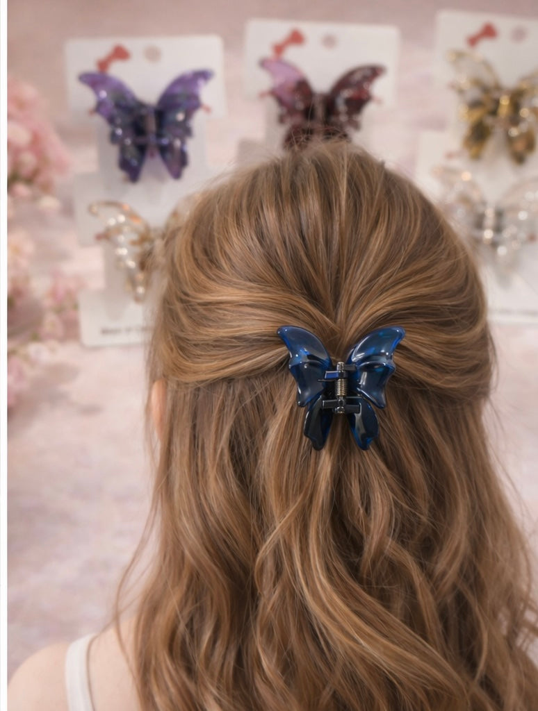 Butterfly Hair Claw Clip (2 Pcs Set) – Durable Hair Clip for Women