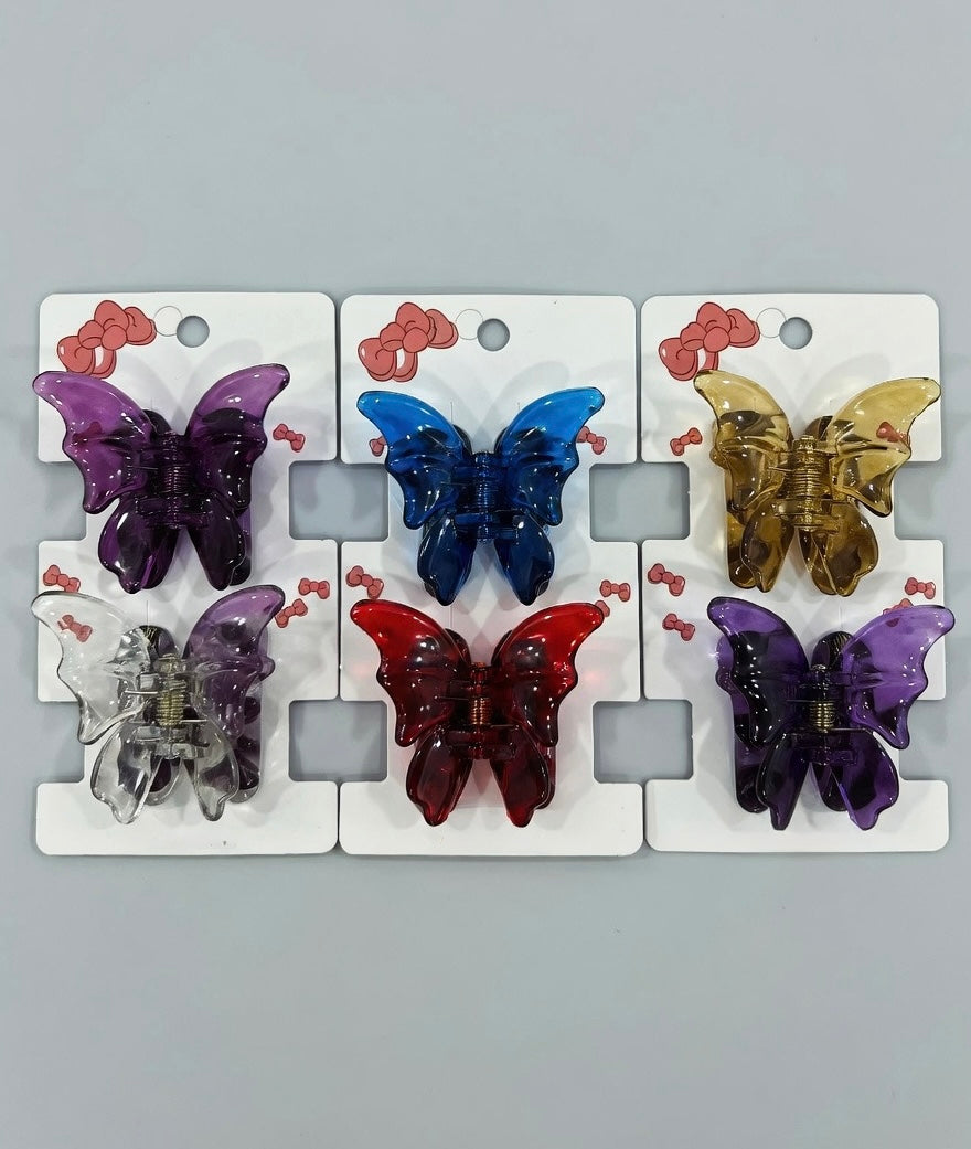 Butterfly Hair Claw Clip (2 Pcs Set) – Durable Hair Clip for Women