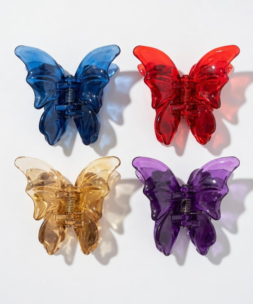 Butterfly Hair Claw Clip (2 Pcs Set) – Durable Hair Clip for Women