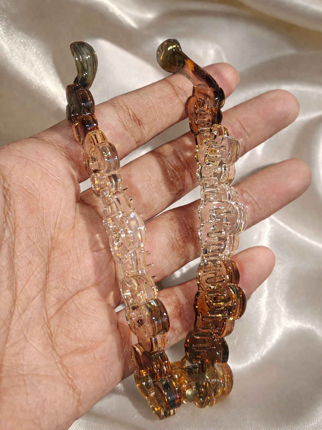 Bloom Grip Floral Hair Claw Clip / Banana Clip